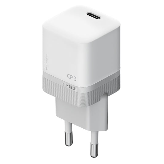 Punjač za mrežu Cuktech, 40W, 3A, 1 x USB-C, Bela CKAC301SEUWH