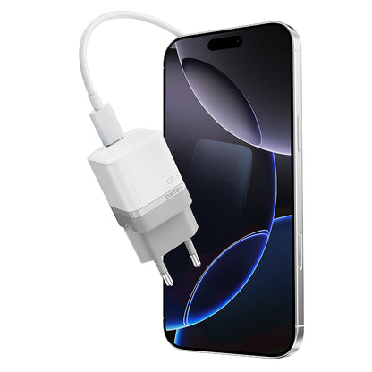 Punjač za mrežu Cuktech, 40W, 3A, 1 x USB-C, Bela CKAC301SEUWH