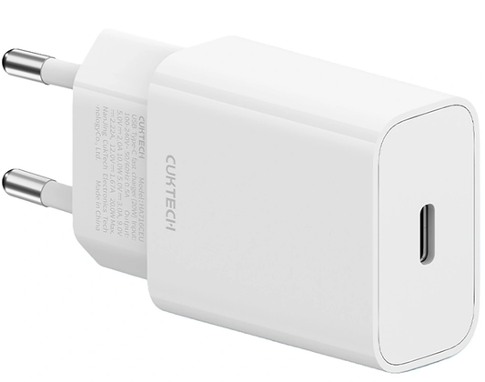 Punjač za mrežu Cuktech HA716C, 20W, 3A, 1 x USB-C, Bela