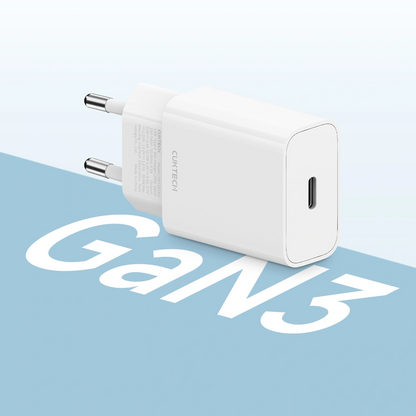 Punjač za mrežu Cuktech HA716C, 20W, 3A, 1 x USB-C, Bela