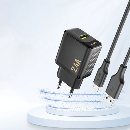Punjač Mreže Dudao A23, 12W, 2.4A, 1 x USB-A, Crni