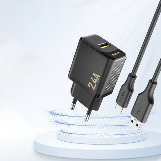 Punjač Mreže Dudao A23, 12W, 2.4A, 1 x USB-A, Crni