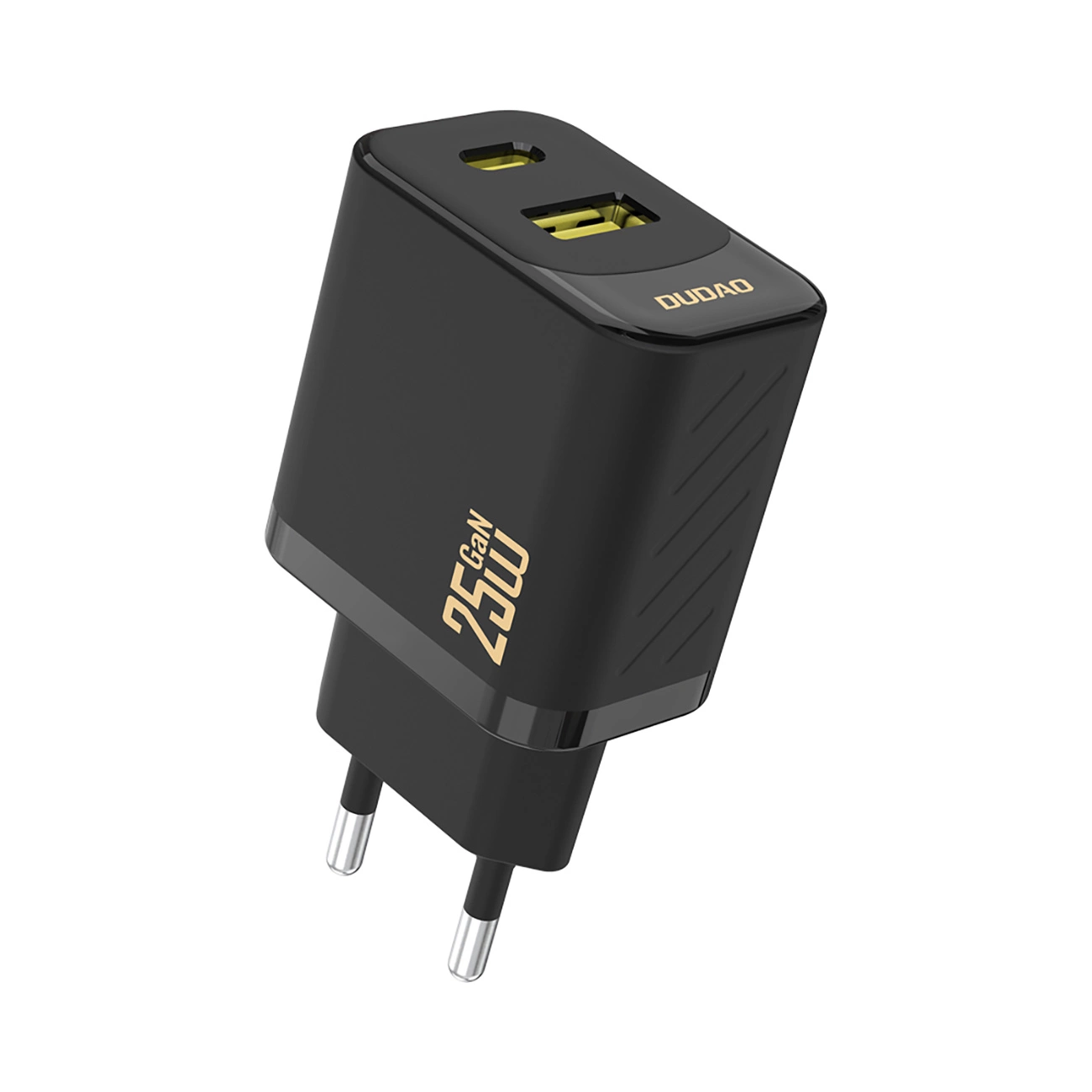 Punjač mreže Dudao A26T, 25W, 3A, 1 x USB-A - 1 x USB-C, Crni