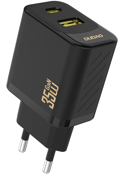 Punjač za mrežu Dudao A27 Max, 35W, 1 x USB-A - 1 x USB-C, Crna