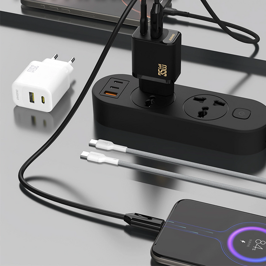 Punjač mreže Dudao A27 Max, 35W, 1 x USB-A - 1 x USB-C, Beli