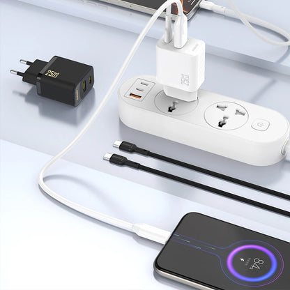Punjač mreže Dudao A27, 25W, 3A, 1 x USB-C, Crni