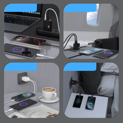 Punjač za mrežu Dudao A27 Max, 35W, 1 x USB-A - 1 x USB-C, Crna