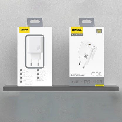 Punjač za mrežu Dudao A27P, 30W, 3A, 1 x USB-C, Beli