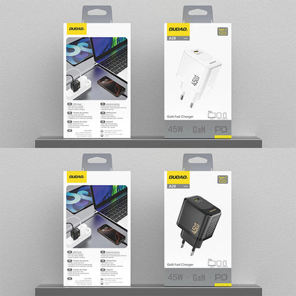 Punjač za mrežu Dudao A28, 45W, 3A, 1 x USB-C, Bela