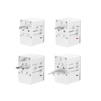 Punjač za mrežu Dudao Travel A35Pro, 35W, 3A, 2 x USB-A - 3 x USB-C, Beli