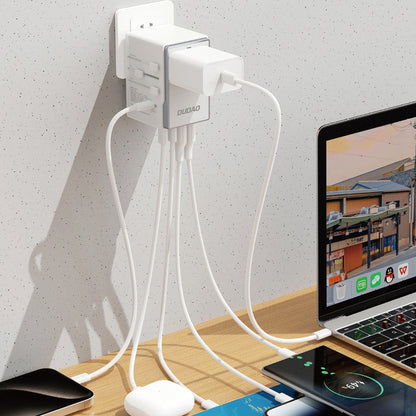 Punjač za mrežu Dudao Travel A35Pro, 35W, 3A, 2 x USB-A - 3 x USB-C, Beli