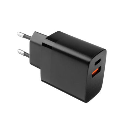 Punjač mreže Fixed, 17W, 3A, 2 x USB-A, Crni