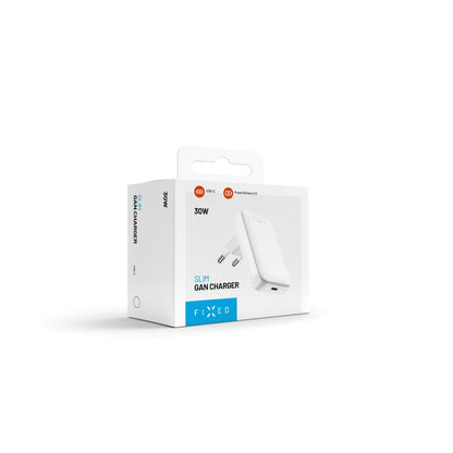 Punjač mreže Fixed, 30W, 3A, 1 x USB-C, Beli