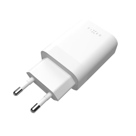 Punjač mreže Fixed, 35W, 3A, 2 x USB-C, Beli