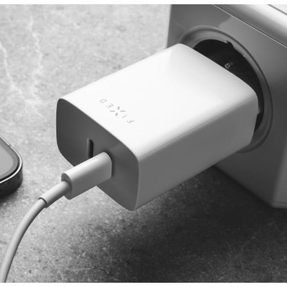 Punjač mreže Fixed, 35W, 3A, 2 x USB-C, Beli