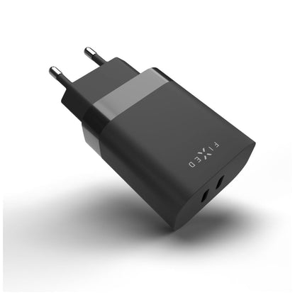 Punjač mreže Fixed, 35W, 3A, 2 x USB-C, Crni
