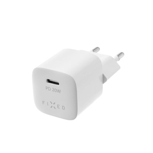 Punjač mreže Fixed Mini, 20W, 3A, 1 x USB-C, Beli