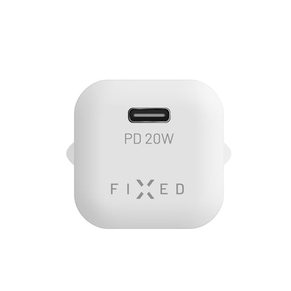 Punjač mreže Fixed Mini, 20W, 3A, 1 x USB-C, Beli