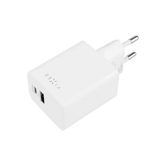 Punjač mreže Fixed Mini, 45W, 3A, 1 x USB-A - 1 x USB-C, Beli
