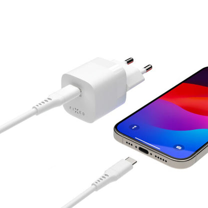 Punjač mreže Fixed Mini2, 30W, 3A, 1 x USB-C, Beli