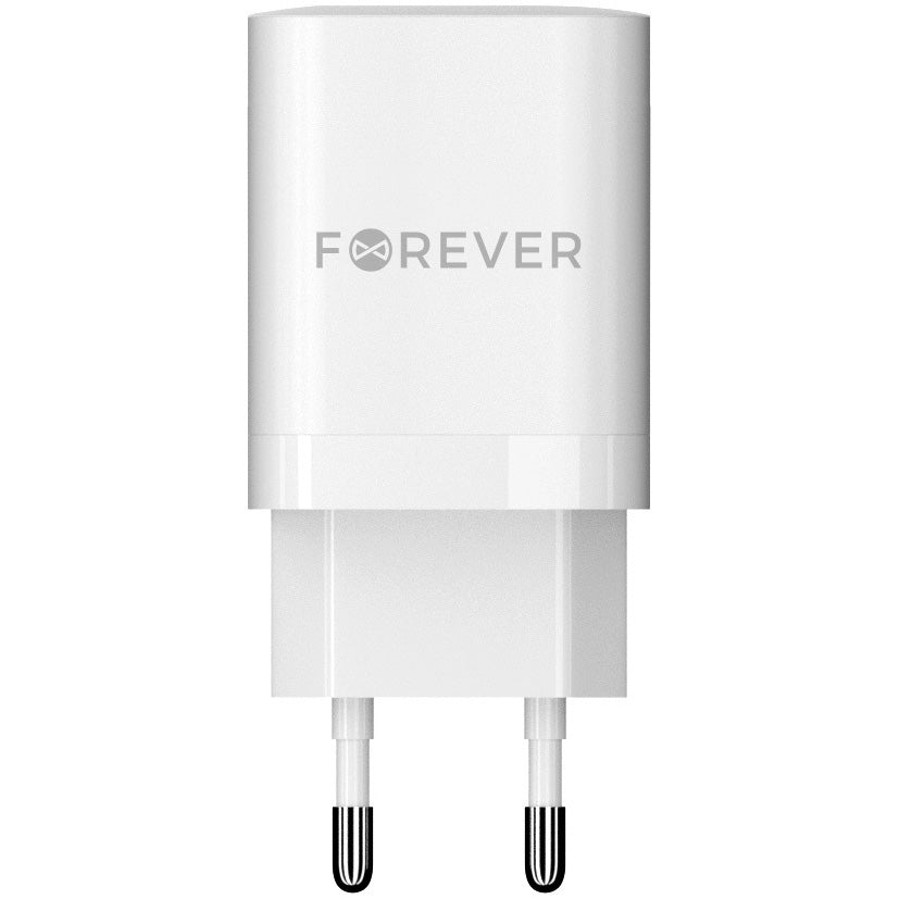 Punjač za mrežu Forever TC-05-35CC, 35W, 3A, 2 x USB-C, Beli