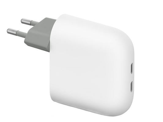 Google mrežni punjač, 67W, 4A, 2 x USB-C, Beli GA09856-EU