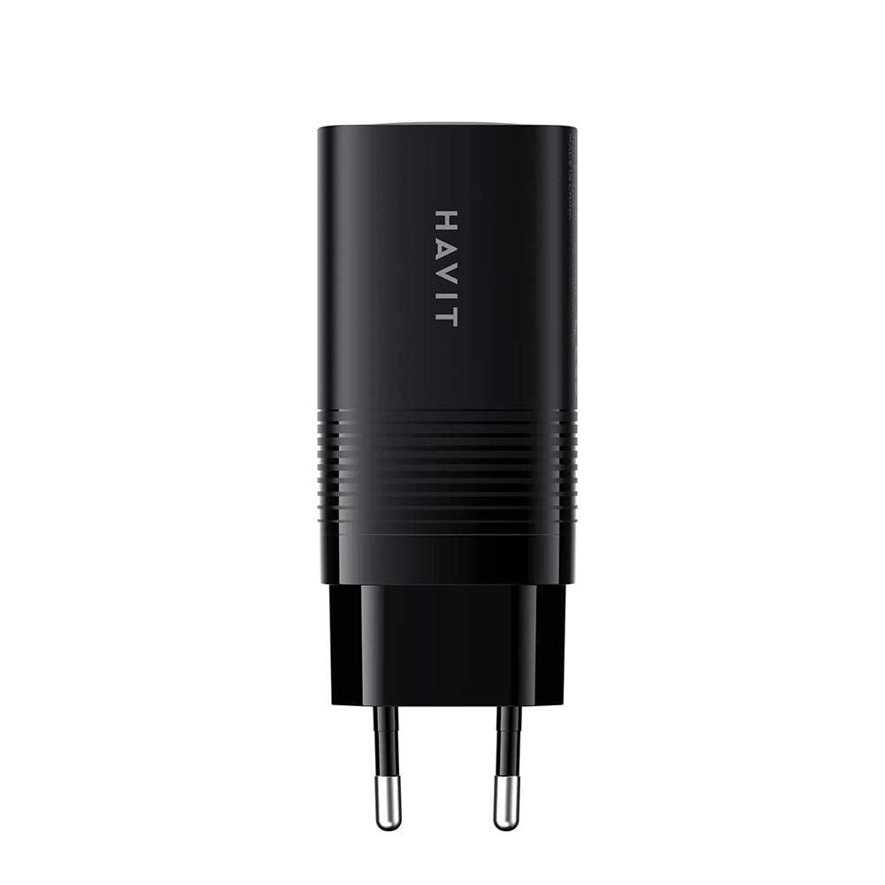 Punjač Mreže HAVIT UC20, 65W, 3A, 1 x USB-A - 2 x USB-C, Crni