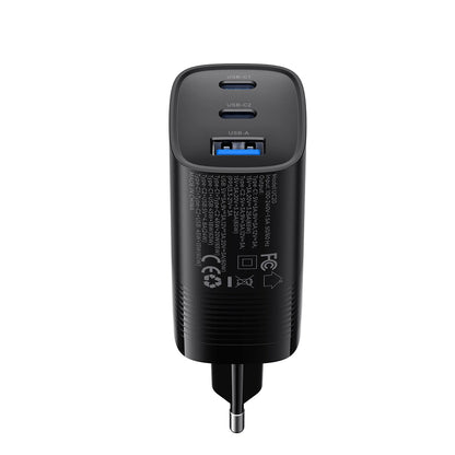 Punjač Mreže HAVIT UC20, 65W, 3A, 1 x USB-A - 2 x USB-C, Crni