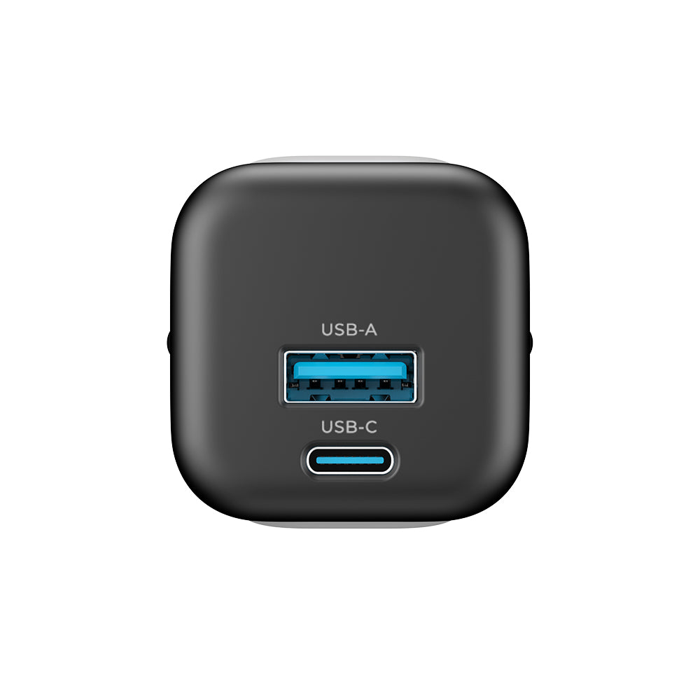 Punjač za mrežu HAVIT UC220, 20W, 3A, 1 x USB-A - 1 x USB-C, Crno Sivi