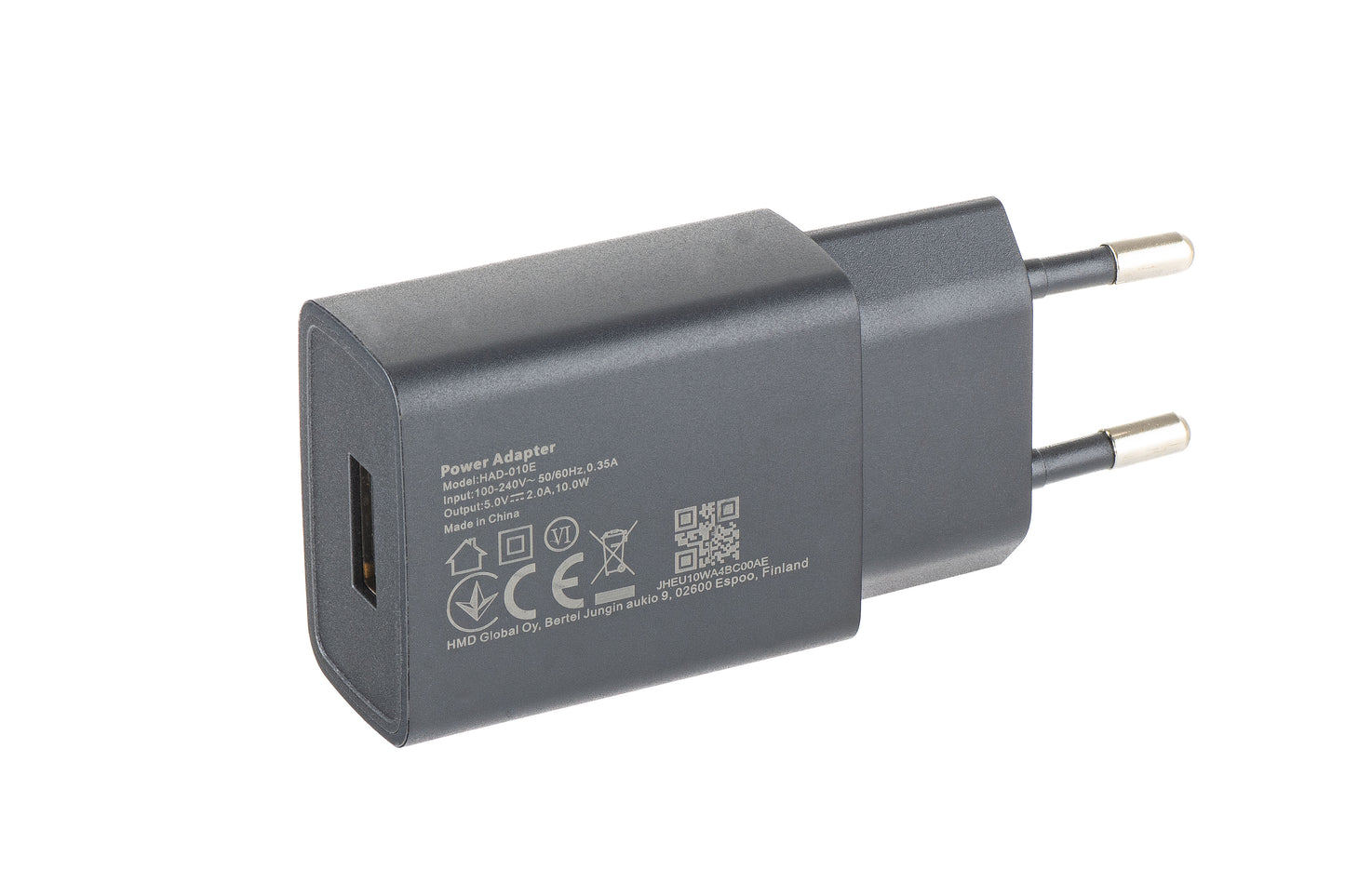Punjač Mreže HMD, 10W, 2A, 1 x USB-A, Crni H601000618SH0