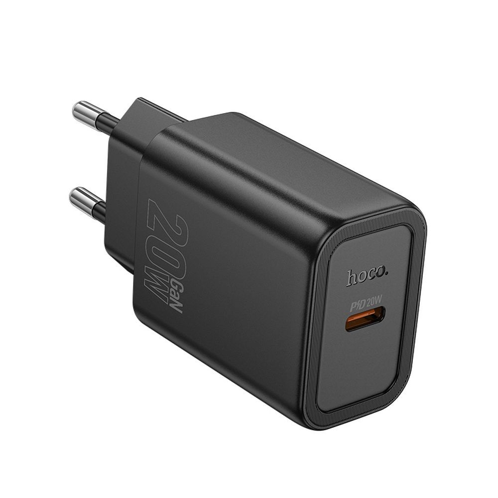 Punjač Mreža HOCO N60, 20W, 3A, 1 x USB-C, Crni