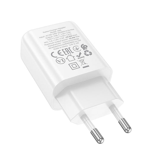 Punjač Mreže HOCO N60, 20W, 3A, 1 x USB-C, Beli