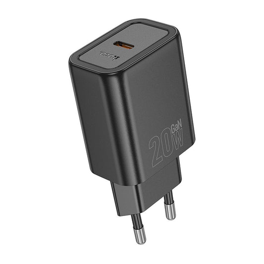 Punjač Mreža HOCO N60, 20W, 3A, 1 x USB-C, Crni