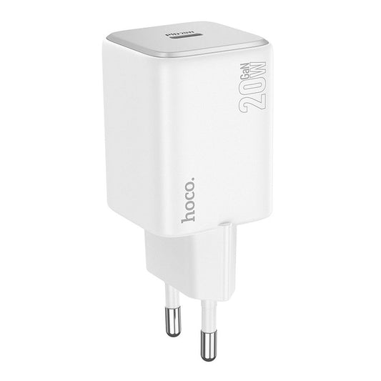 Punjač Mreže HOCO N40, 20W, 3A, 1 x USB-C, Beli