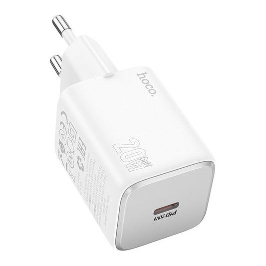 Punjač Mreže HOCO N40, 20W, 3A, 1 x USB-C, Beli