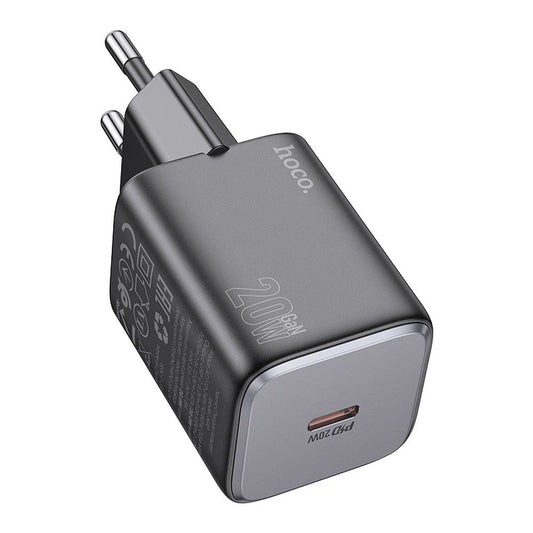 Punjač za mrežu HOCO N40, 20W, 3A, 1 x USB-C, Crni
