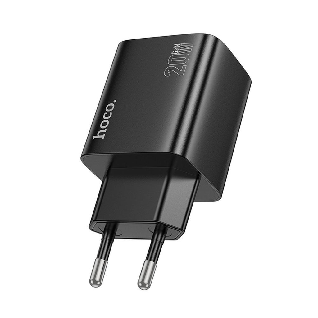 Punjač za mrežu HOCO N55, 20W, 3A, 2 x USB-A - 2 x USB-C, Crni