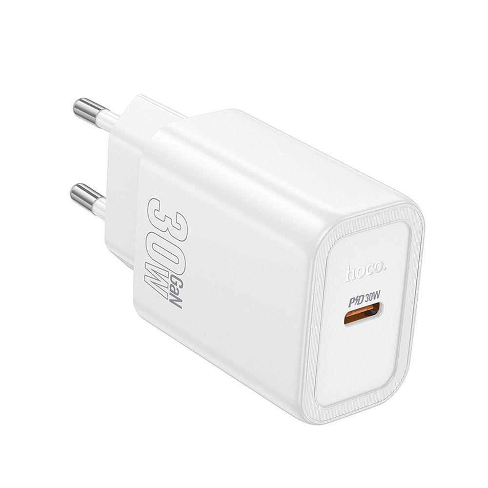 Punjač za mrežu HOCO N62, 30W, 3A, 1 x USB-C, Beli