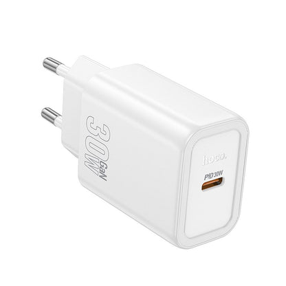 Punjač za mrežu HOCO N62, 30W, 3A, 1 x USB-C, Beli