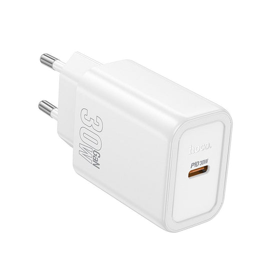 Punjač za mrežu HOCO N62, 30W, 3A, 1 x USB-C, Beli