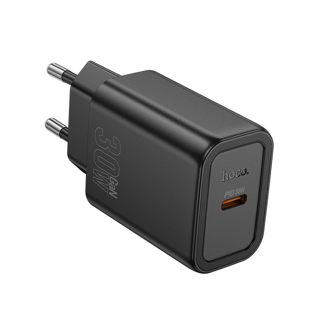 Punjač za mrežu HOCO N62, 30W, 3A, 1 x USB-C, Crni