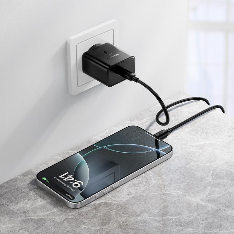 Mrežni punjač HOCO N77, 45W, 3A, 1 x USB-C, Crna