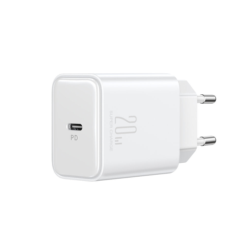 Network Charger Joyroom JR-TCF06, 20W, 3A, 1 x USB-C, White 