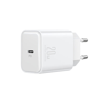 Network Charger Joyroom JR-TCF06, 20W, 3A, 1 x USB-C, White 