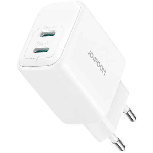Punjač Mreža Joyroom JR-TCF12, 20W, 3A, 2 x USB-C, Bela