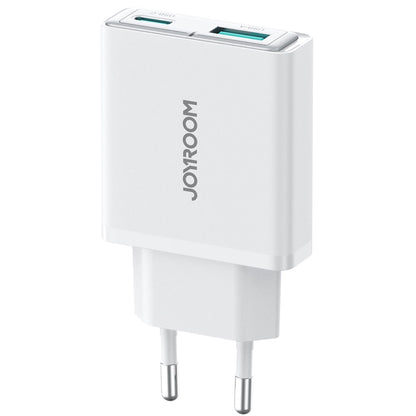Punjač za mrežu Joyroom JR-TCF14, 20W, 3A, 1 x USB-A - 1 x USB-C, Beli