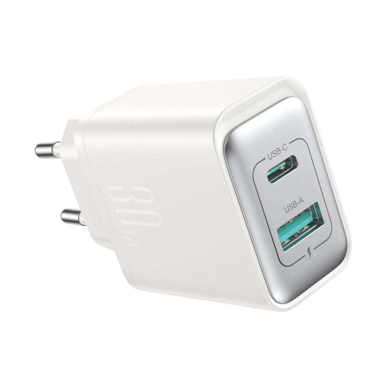 Punjač mreže Joyroom JR-TCF15, 30W, 5A, 1 x USB-A - 1 x USB-C, Beli