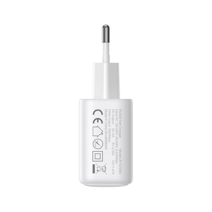 Punjač Mreže Joyroom JR-TCF21, 20W, 3A, 1 x USB-A - 1 x USB-C, Beli