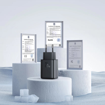 Punjač mreže Joyroom JR-TCF23, 25W, 3A, 1 x USB-C, Crni