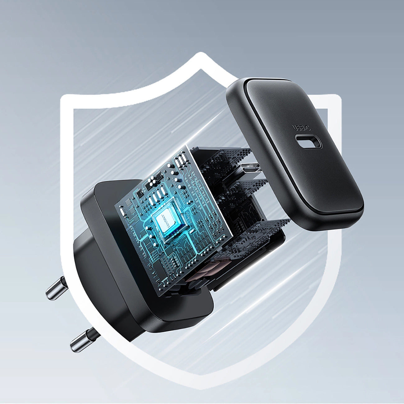 Punjač mreže Joyroom JR-TCF23, 25W, 3A, 1 x USB-C, Crni